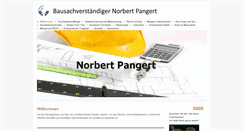 Desktop Screenshot of bausachverstaendiger-pangert.de